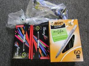 lot of pens all open box ...