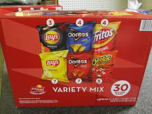 case of frito lays variety mix 30 b...