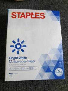 5 reams of staples bright white mul...
