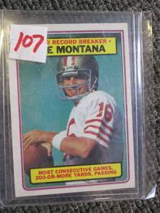 joe montana football card...
