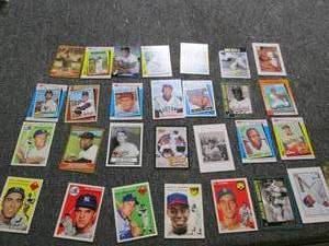 28 baseball cards ...