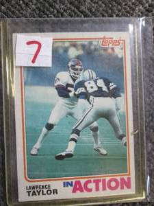 lawrence taylor topps football card...