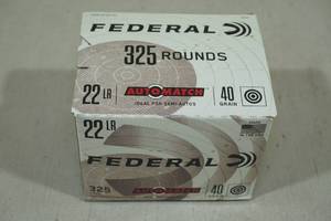 325 Federal Automatch .22 LR 40 Gr Ammo