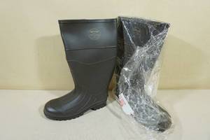 Servus Steel Toe Poly Rain Boots -Size 8, Black