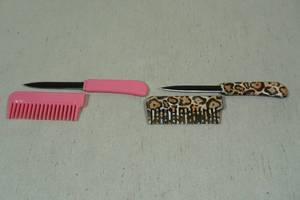 2 Hair Comb Knives