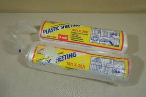 2 Rolls Warps 4mil Coverall Plastic 10x25