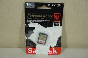 SanDisk Extreme Plus SDXC UHS-I Card 64 GB