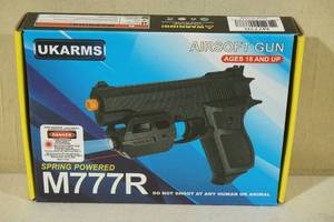 UKArms M777R Spring Powered Airsoft Pistol with Laser