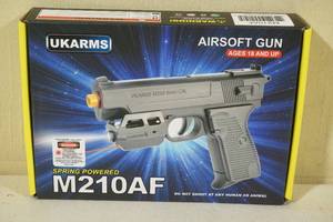 UKArms M210AF Spring Powered Airsoft Pistol with Laser
