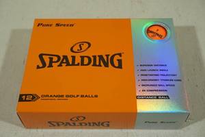 12 Pack Spalding Orange Golf Balls