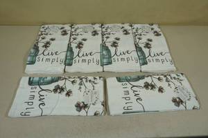 6 New Terry Cloth Kitchen Towels