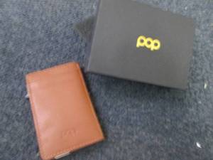 Pop Up Card Holder Genuine Leather ...