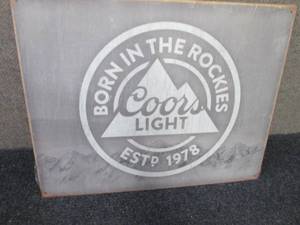 Metal Coors Light Sign 16x12.5 inc...