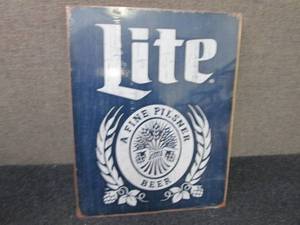 Metal Miller Light Sign 16x12.5 inc...