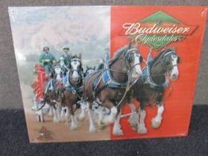 Metal Budweiser Sign 16x12.5 inches...