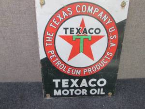 Metal Texaco Motor Oil Sign 16x12.5...