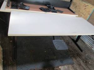White Topped 6 Ft Conference Table ...
