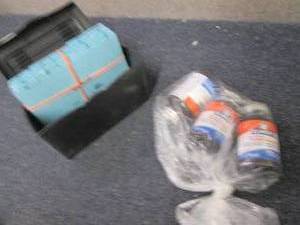 Small File Box, 3 Bottles Rubber Ce...