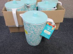 5 Pioneer Woman Melamine Pitchers w...