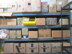 Shelving Section of Unclaimed Items...
