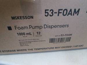 Case of 12 McKesson Foam Pump Dispe...