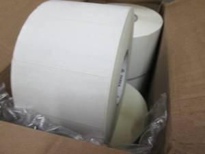 Case of 4-2760 Rolls Label, Paper, ...