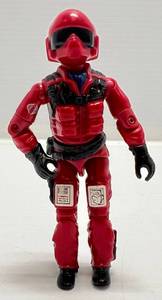lot 133 image: 1984 G.I. Joe (Wild Weasel Raptor Pilot) Swivel Arm Action Figure (Missing Parts)