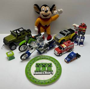 lot 23 image: Group Of Misc. Vintage Toys Including Mighty Mouse And More