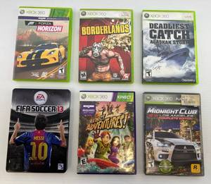 lot 39 image: 6 XBOX 360 Games Including Borderlands And More