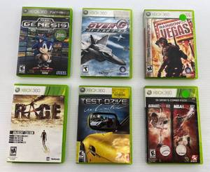 lot 42 image: 6 XBOX 360 Games Including Tom Clancys Rainbow Six And More
