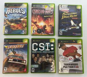 lot 50 image: 6 Xbox Misc. Games Including Tiger Woods PGA Tour 06 And More