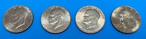 lot 61 image: Group Of Eisenhower Dollars Including 2 Bicetennial 1776-1976,  1 1971, 1 1974