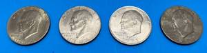 lot 63 image: Group Of Eisenhower Dollars Including 2 Bicetennial 1776-1976, 1 1971, 1 1974