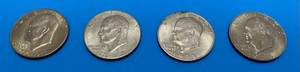 lot 64 image: Group Of Eisenhower Dollars Including 2 Bicetennial 1776-1976, 1 1971, 1 1974