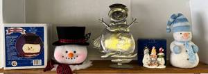 lot 103 image: Shelf Full Of Vintage Misc. Christmas Dcor