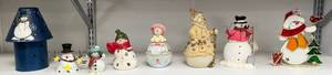 lot 107 image: Shelf Full Of Vintage Misc. Christmas Dcor
