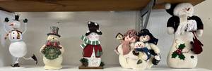 lot 114 image: Shelf Full Of Vintage Misc. Christmas Dcor