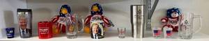 lot 115 image: Shelf Full Of Trump Memorabilia