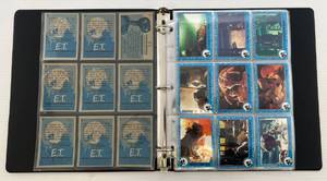 lot 160 image: 1982 ET Trading Cards In Album (Roughly 99 Total)