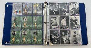 lot 167 image: 1999 Inkworks The Platnum Collection Elvis Presley  Trading Cards In Collectors Album (Roughly 90 Total)
