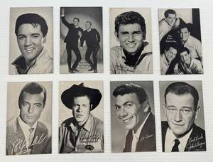 lot 177 image: Vintage Penny Arcade (Male ActorsSingers Including Elvis) Collector Cards