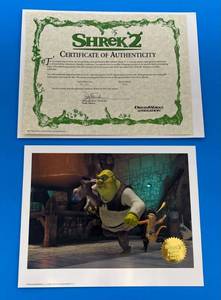 lot 178 image: 2004 Dreamworks Shrek 2 Special Edition Print Shrek 2 With COA & Protective Sleeve