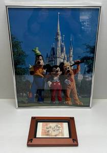 lot 179 image: Two Misc. Framed Behind Glass Disney Prints 1 16 x 20 1 6 38 x 8 38