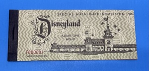 lot 182 image: Vintage Disneyland Special Main Gate Admission Book