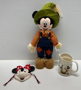 lot 187 image: Misc. Vintage Disney Items Including Mickey Scarecrow And More