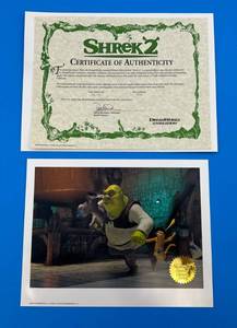lot 201 image: 2004 Dreamworks Shrek 2 Special Edition Print Shrek 2 With COA & Protective Sleeve