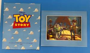 lot 203 image: 1996 Disney Exclusive Commemorative Lithograph Toy Story With Protective Sleeve