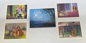 lot 215 image: Walt Disneys Lady And The Tramp  Exclusive Lithograph Portfolio With Protective Sleeve