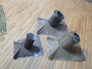 3 Flat Pipe Boot Plumbing Roof Flange