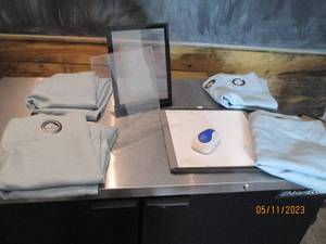 Set of (4) grommeted 84L curtain panels